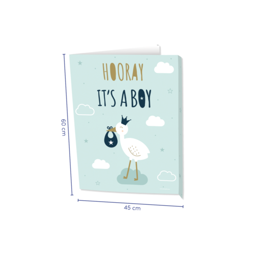 Newborn Baby Boy - Window Sign 