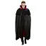 Deluxe Vampire Cape, Black, Velour with Red Lining