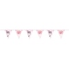 Vlaggenlijn Baby Safari Pink ’You are loved’