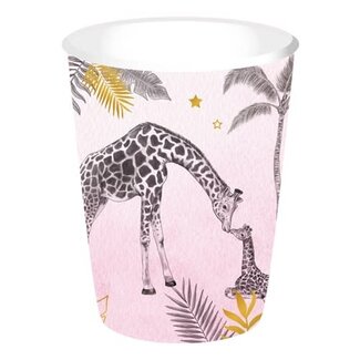 Haza-Witbaard Bekertjes Baby Safari Pink ’You are loved’ - 250ml - 8st