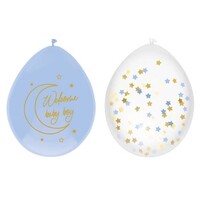 Ballonnen Baby Safari Blue ’Welcome Baby Boy’