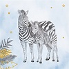 Servetten Baby Safari Blue ’You are loved’ - 25cm - 20st