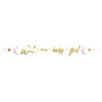 Letterslinger baby safari ’Welcome baby Girl’