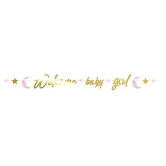 Letterslinger baby safari ’Welcome baby Girl’ - 2,50m