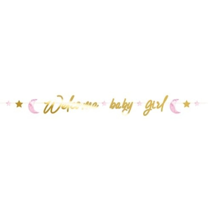 Letterslinger baby safari ’Welcome baby Girl’-1