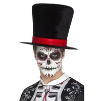 Day of the Dead Hoge Hoed - Zwart