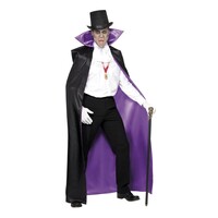 thumb-Count Reversible Cape - Zwart - with Large Collar-1