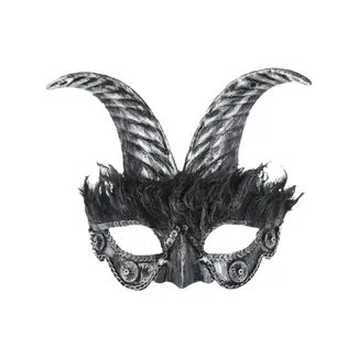 Smiffy's Silver Masquerade Horned Mask Smiffy's Silver Masquerade Horned Mask