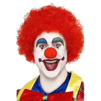 Smiffy's Clown Krul Pruik - Rood
