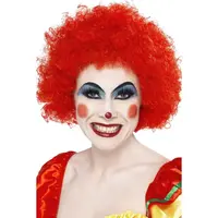 thumb-Clown Krul Pruik - Rood-2