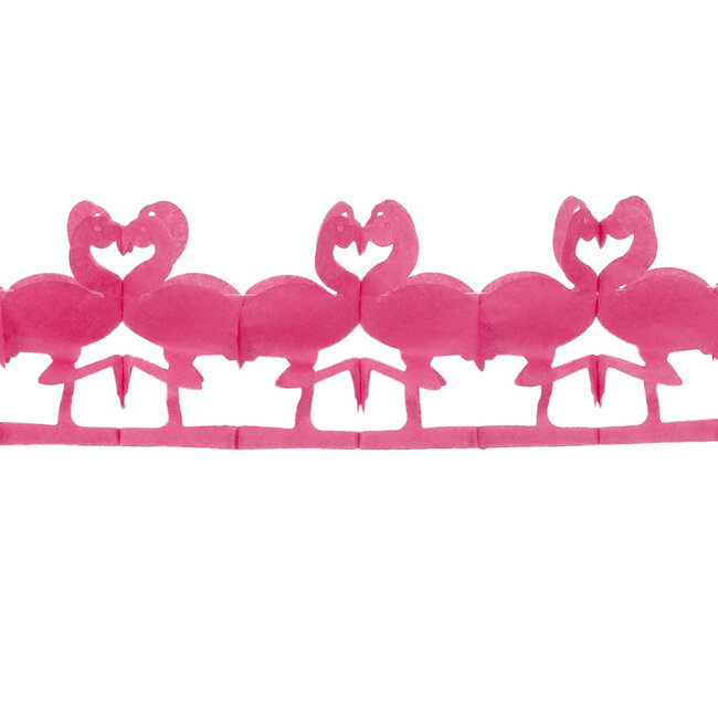 Papieren slinger Flamingo - 2,5 mtr