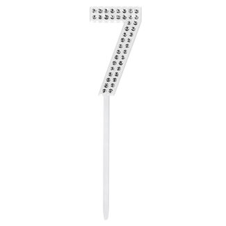 Boland Diamanten Taart Topper '7' - 2.5 x 10.5 cm