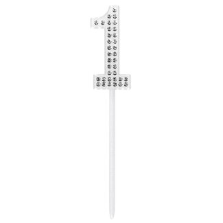 Boland Diamanten Taart Topper '1' - 2.5 x 10.5 cm