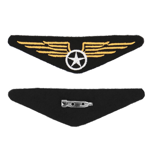 Set Piloot - 3 delig-  (partybril, badge en schouderstukken)