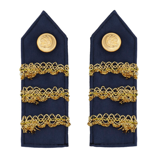 Set Piloot - 3 delig-  (partybril, badge en schouderstukken)