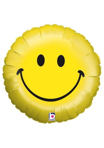 Folieballon Smiley Face - 45cm 