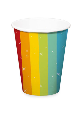 Bekertjes - Rainbow Bday - 250ml - 6 st 