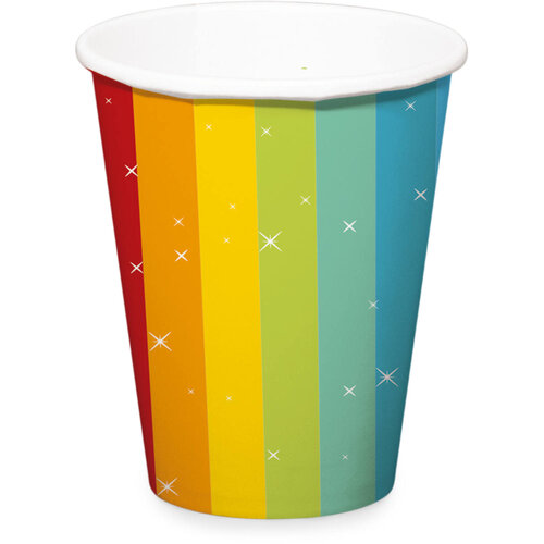 Bekertjes - Rainbow Bday - 250ml - 6 st 