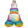Folat Staande Folieballon Taart - Rainbow Bday