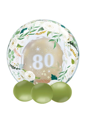 Deco Bubble Natural Floral - 61 cm - 24 inch 