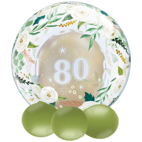 Deco Bubble Natural Floral - 61 cm - 24 inch 