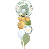 Qualatex Double Bubble Natural Floral Balloon Set Met Naam