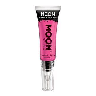 moon Neon UV Face & Body Gel with brush - Roze - 15ml