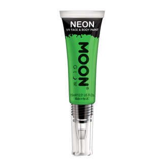 moon Neon UV Face & Body Gel with brush - Groen - 15ml