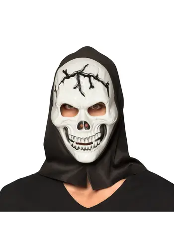 Gezichtsmasker Schedel met kap 