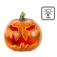 Decoratie Blinking pumpkin - 16cm