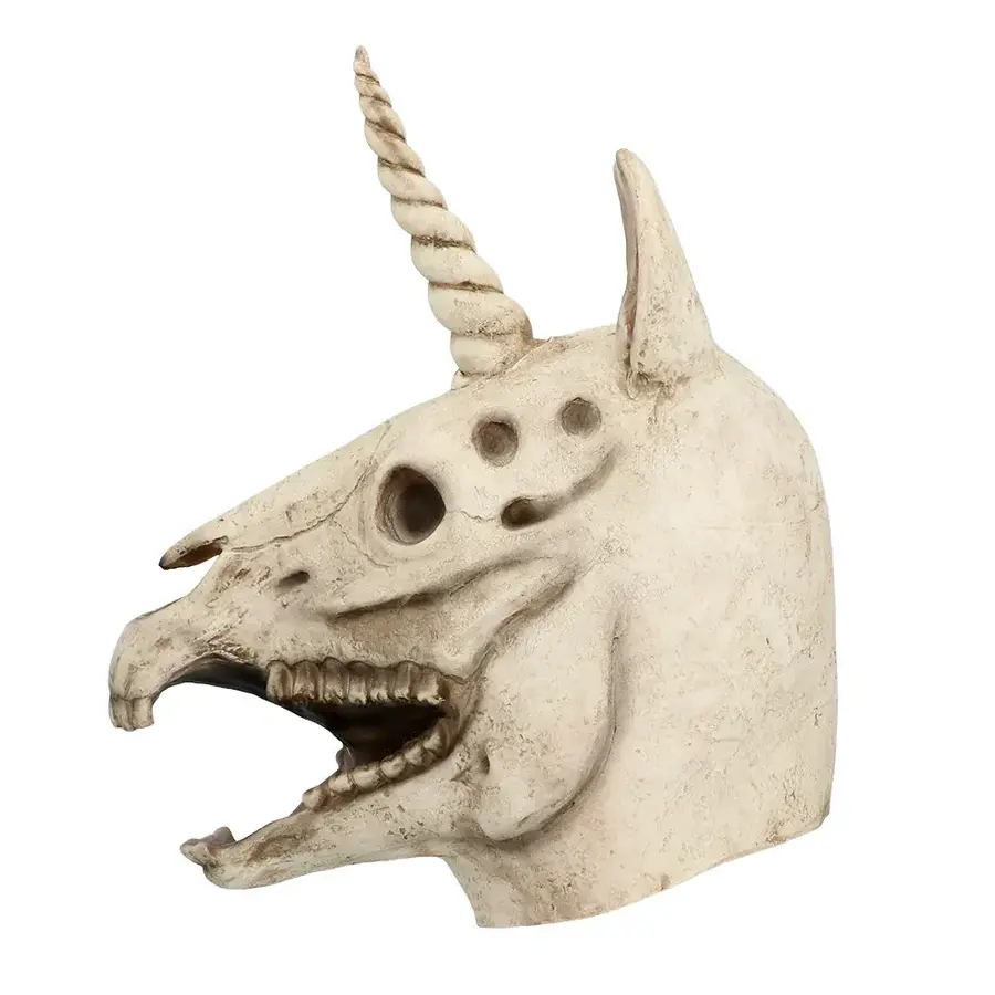 Latex hoofdmasker Eenhoorn schedel-2