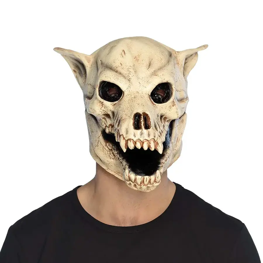 Latex hoofdmasker Hondenschedel-2