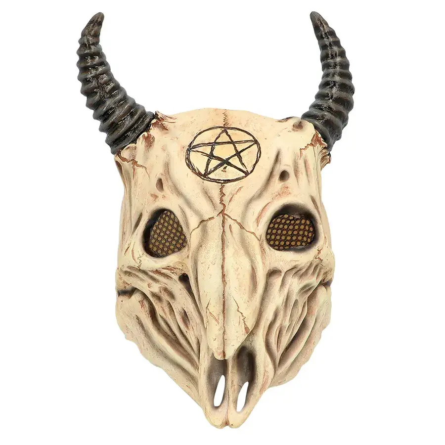 Latex hoofdmasker Ram schedel-1