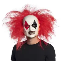 thumb-Latex hoofdmasker Ruddy clown met haar-1