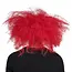 Latex hoofdmasker Ruddy clown met haar