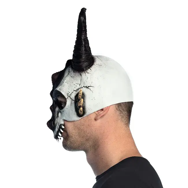 Latex halfmasker Drakenschedel