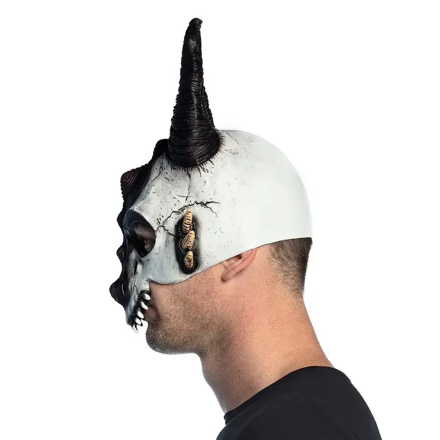 Latex halfmasker Drakenschedel-2