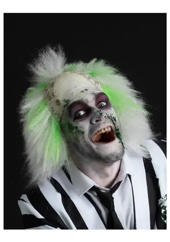 Beetlejuice Wig  - with Latex Bald Head 