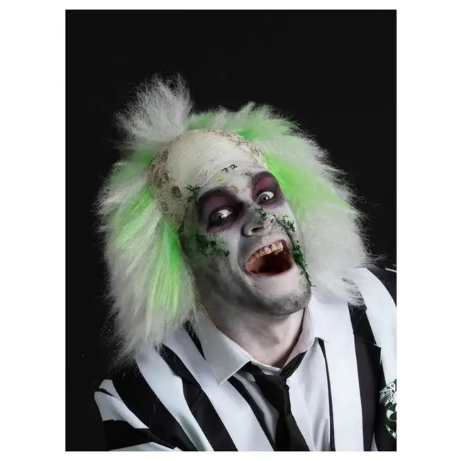 Beetlejuice Wig  - with Latex Bald Head