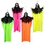 Boland Hangdecoratie Schedelspook 4 neon kleuren ass. - 90 cm