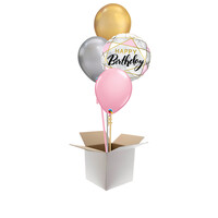 thumb-Happy Birthday Marmer Pink & Gold Set-2