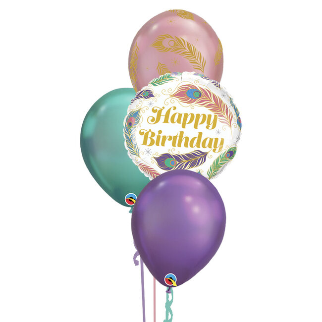 Happy Birthday Peacock Set