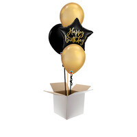 thumb-Happy Birthday Black & Gold Set-2