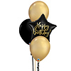 Qualatex Happy Birthday Black & Gold Set