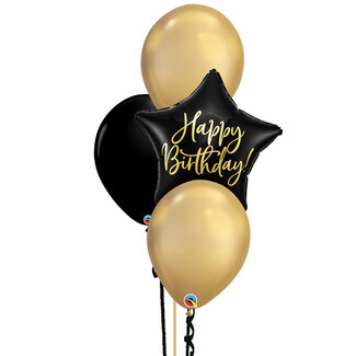 Sempertex Happy Birthday Black & Gold Set