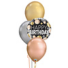 Qualatex Happy Birthday Metallic Dots Set