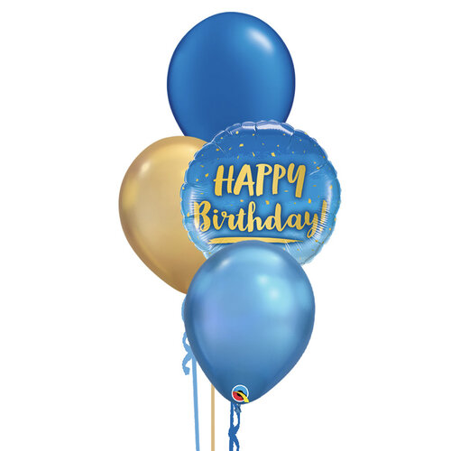 Happy Birthday Blue & Gold Set 