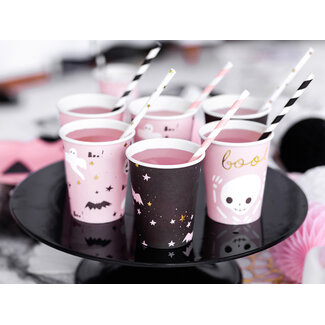 PartyDeco Papieren bekers Boo!