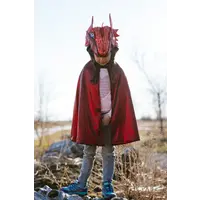 thumb-Ruby The Metallic Dragon Cape-5