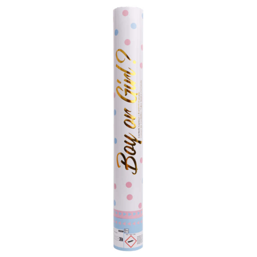 Confetti shooter Gender reveal roze-1